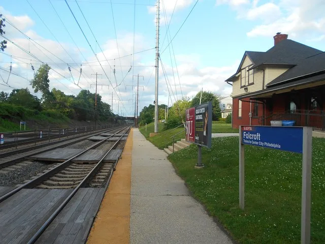 The Folcroft SEPTA Regional Rail station in Folcroft, Pennsylvania .