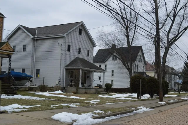 Houses on the southern side of Beaver Street in Glenfield , Pennsylvania , United States .