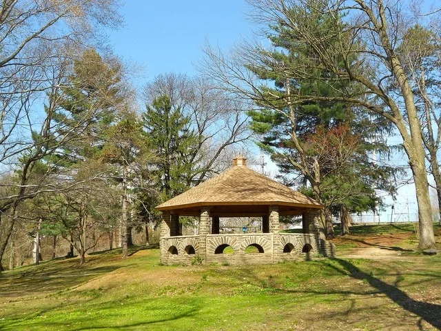 Gazebo in the Glenolden Park in Glenolden, Delaware County, Pennsylvania