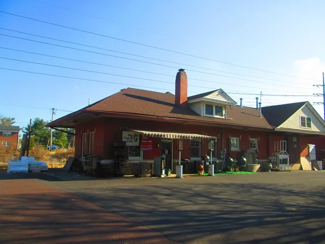 Hatfield Station Hatfield, Montgomery County, Pennsylvania. This is an old Reading station now used as a restaurant. Not a SEPTA station as far as I can tell. By the corner of Mar...