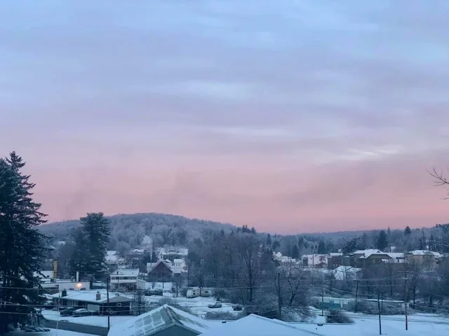 Houtzdale Borough Skyline in Winter