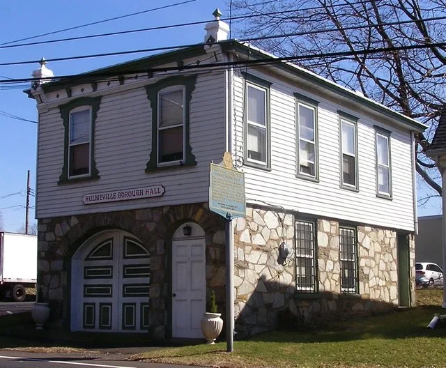 Borough Hall, Hulmville, Pennsylvania.