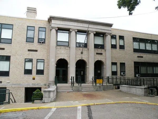 Picture of Ingram Public School located at Marcross Street and Vancouver Avenue in Ingram, Pennsylvania , on July 31, 2010. Built in 1914, architect Press C. Dowler , the school i...