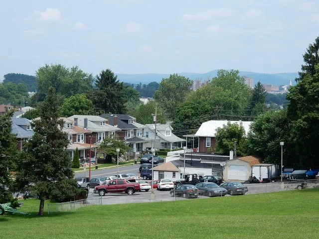 View on New Holland Rd., Kenhorst, Berks county, PA.