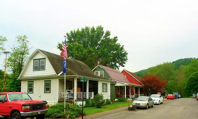 Houses in Kistler, Mifflin County, Pennsylvania. What you see here is about a tenth of the town.