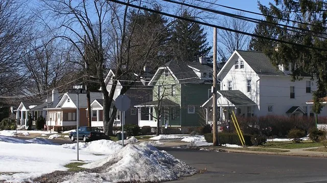 Residential area of Langhorne Manor, Pennsylvania