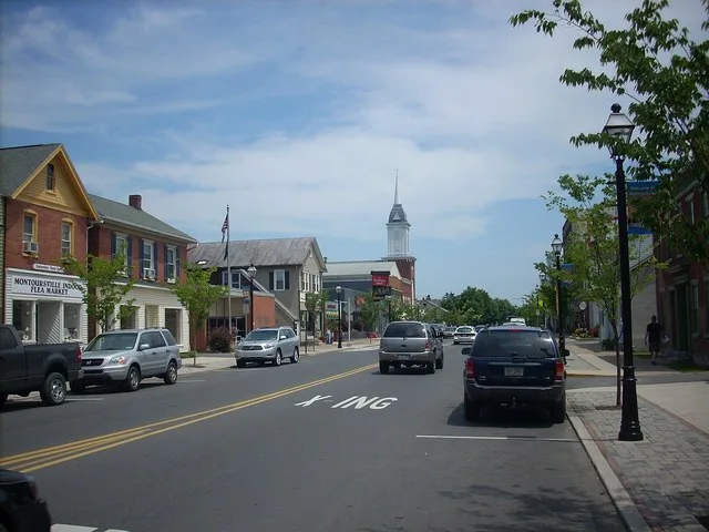 Broad Street in Montoursville, Pennsylvania