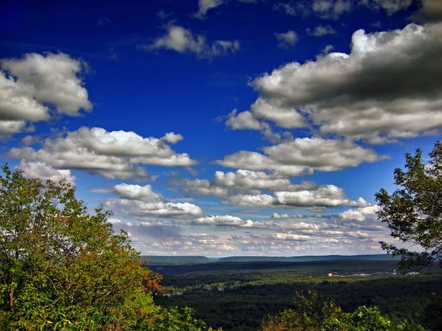 Southeast view from Mount Pocono, Pennsylvania