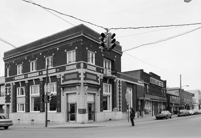 Eastward along Shirley Street ( Pennsylvania Route 747 ) from the Jefferson Street intersection in downtown West Union , Pennsylvania , United States . This block of Mount Union i...
