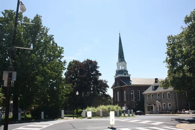 Nazareth Historic District is a national historic district located at Nazareth, Northampton County, Pennsylvania. Center Square and Nazareth Moravian Church.