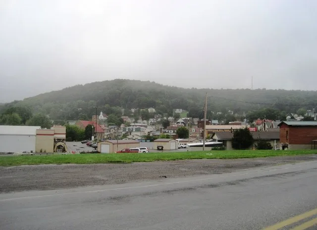 Photo of the borough of Northern Cambria , Pennsylvania as seen from U.S. Route 219 (40th Street) near Crawford Avenue. Photo taken looking north. Photo taken from the former boro...
