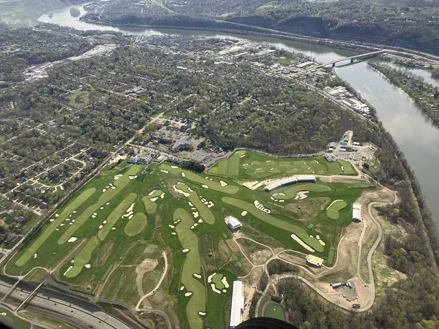 Aerial photograph of Oakmont, Pennsylvania, 1500ft above the surface