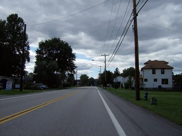Along westbound Route 68 in eastern Ohioville , Pennsylvania , United States .