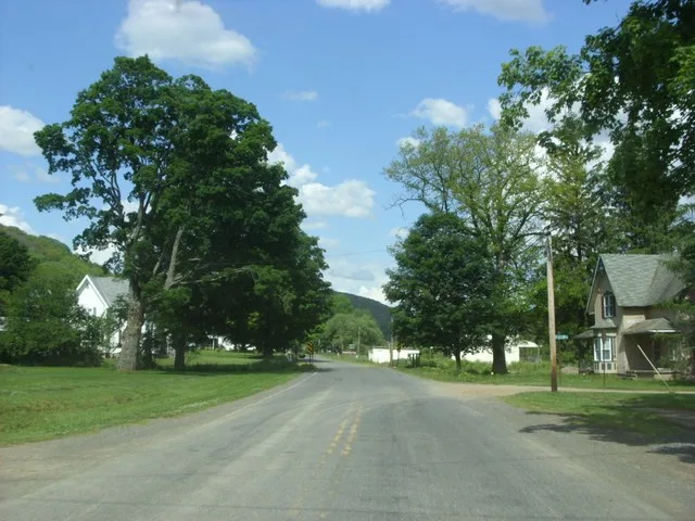 Eastbound Pennsylvania Route 244 in Oswayo , Pennsylvania .