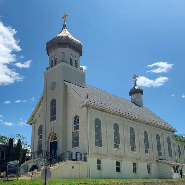 St. Vladimir Church in Palmerton, Pennsylvania . Contributing property of the Palmerton Historic District .