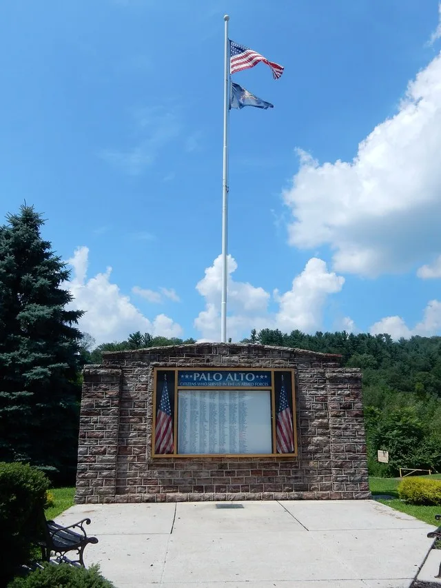 War Memorial on E. Bacon St., Palo Alto, Schuylkill County, Pennsylvania.