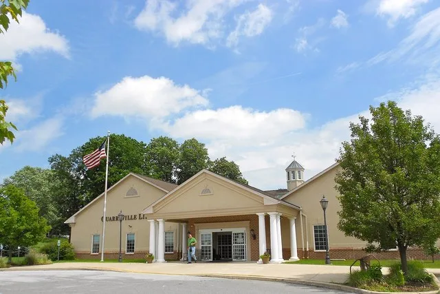 Quarryville Library, Lancaster County, Pennsylvania. Surprisingly it is just outside Quarryville in East Drumore Township not far from Providence Township, and a bit further to Co...
