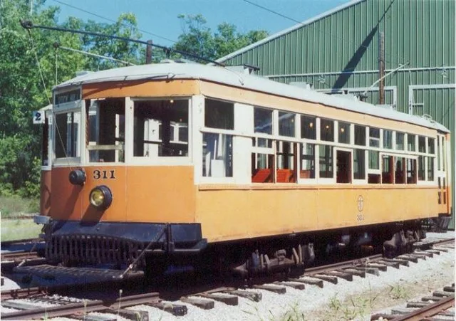 Johnstown Traction 311 at the Rockhill Trolley Museum. Photo taken August 10, 2002 by Frank Hicks.