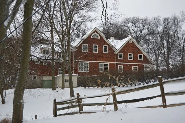 Northern side of a Shingle Style house on Backbone Road in Sewickley Heights , Pennsylvania , United States .