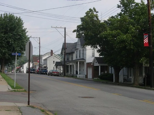 Main Street in Shanksville, Pennsylvania.