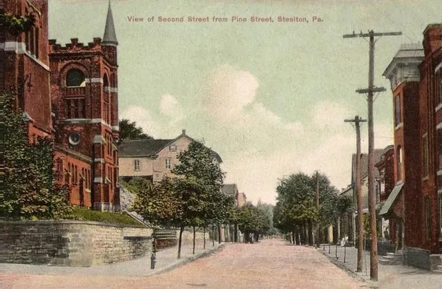 View of Second Street from Pine Street, Steelton, Pennsylvania