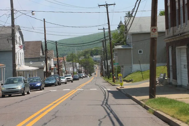 Street in w:Sugar Notch, Pennsylvania , a borough in Luzerne County.