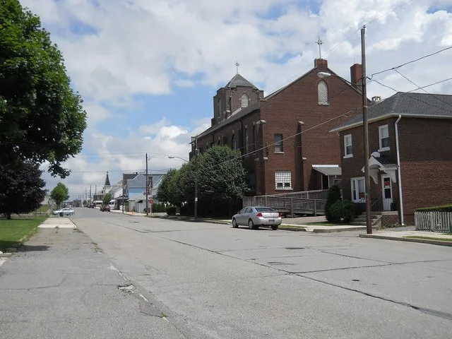 West Hazard Street, Summit Hill, Pennsylvania , heading east.