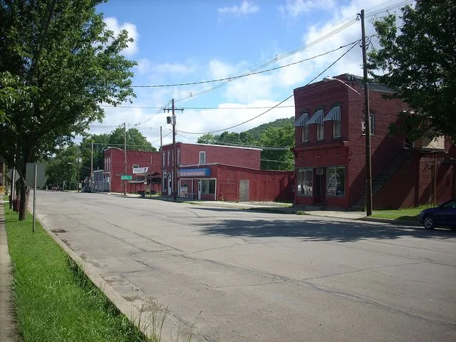 Downtown Tioga, Pennsylvania in Tioga County