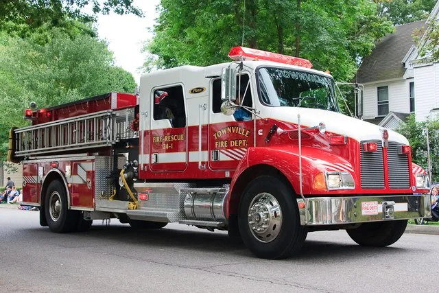 Firetruck from the small town of Townville, Pennsylvania