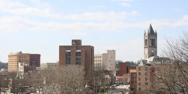 Skyline of Uniontown, PA in Fayette County