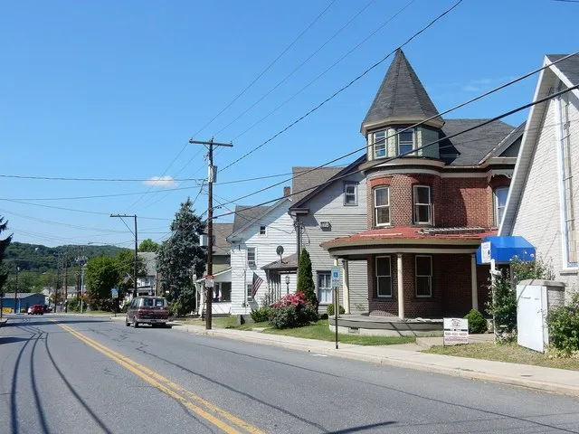 Main St., Walnutport, Northampton County, Pennsylvania. Looking west.