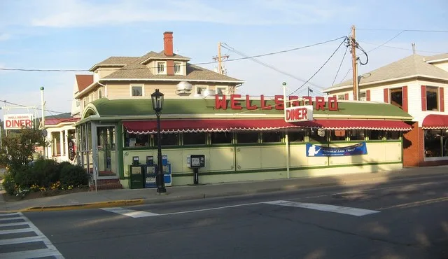 Exterior of the 1938 Diner in Wellsboro, Tioga County, Pennsylvania, United States