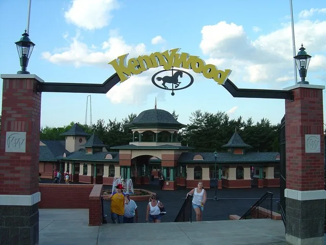 Entrance to Kennywood, at West Mifflin, Pennsylvania, United States (near Pittsburgh).