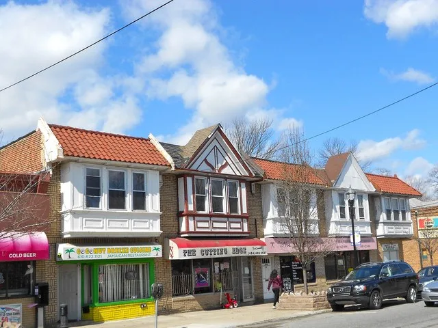 Stores in downtown Yeadon, Delaware County, Pensylvania