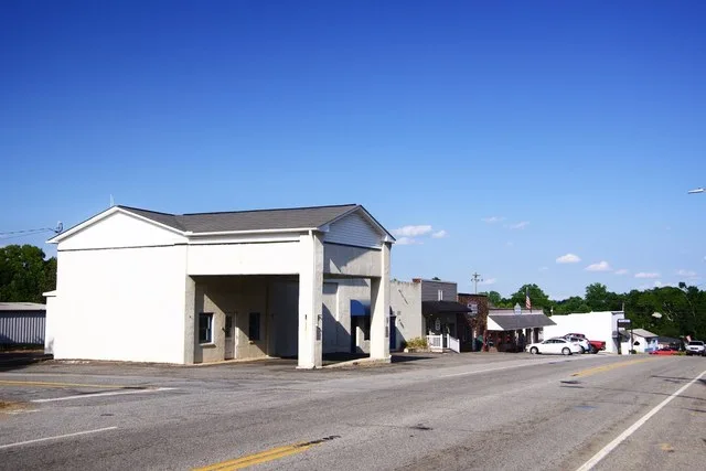 View along Main Street (U.S. Route 176) in Campobello, South Carolina, United States.