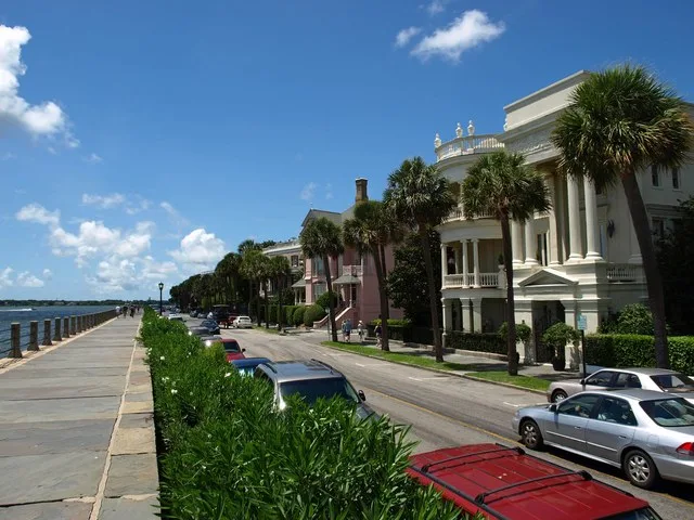 Homes on East Battery Street in Charleston, South Carolina