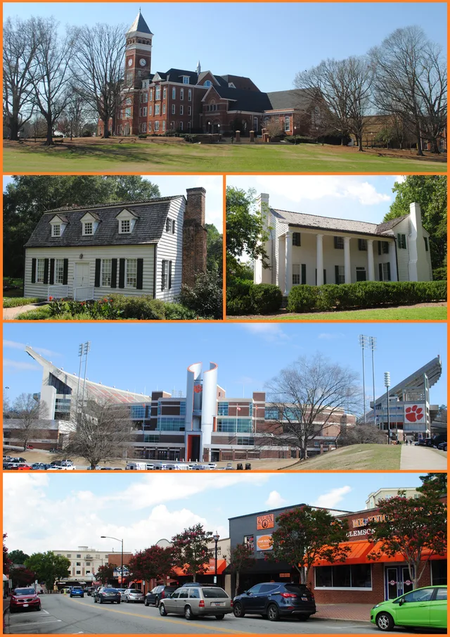Photos I took around Clemson and placed into a montage.