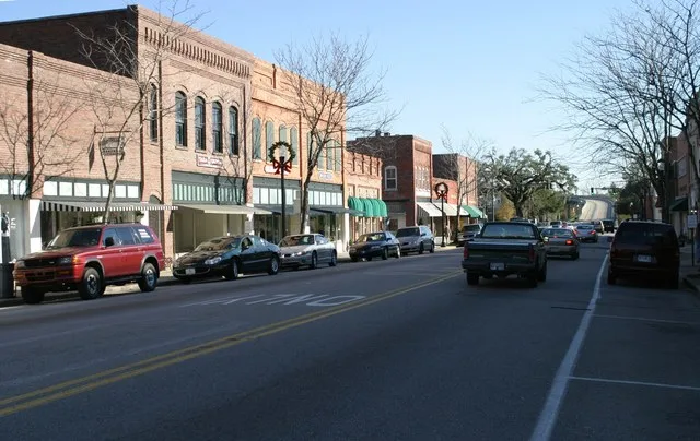Historic district downtown, Conway, South Carolina.