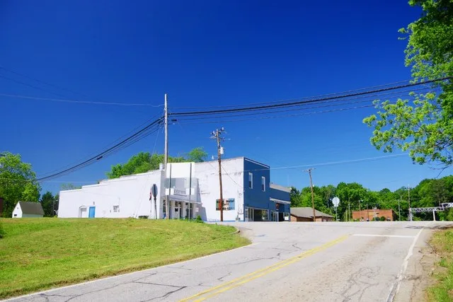 Main Street (South Carolina Highway 39) in Cross Hill, South Carolina, United States.