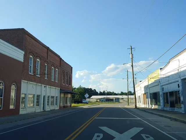 A photo of downtown Greeleyville, South Carolina