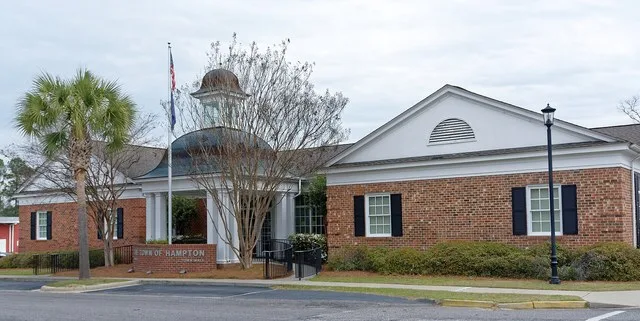 City hall in Hampton, South Carolina, U.s.
