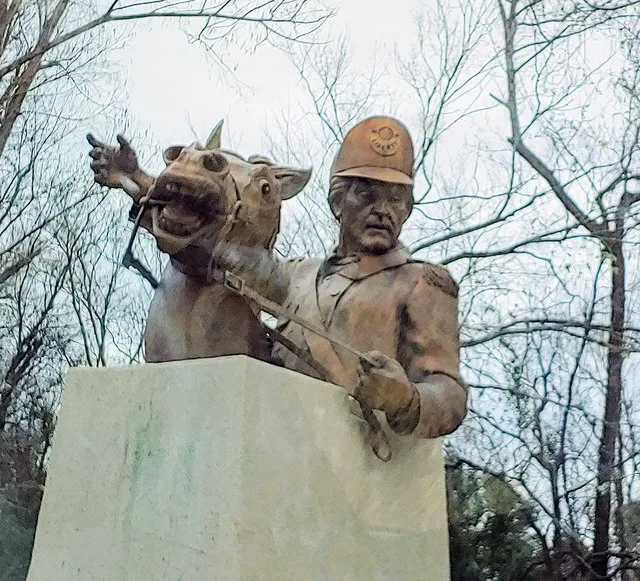 Francis Marion statue at Venters Landing Johnsonville, SC