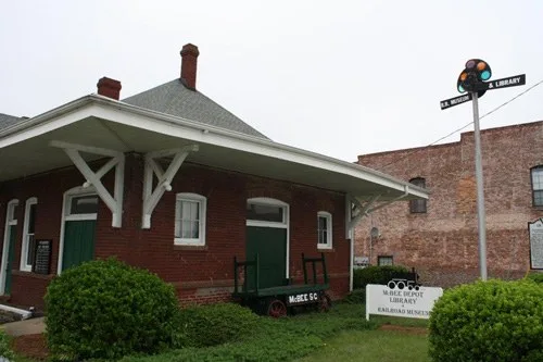 McBee Railroad Depot, located in McBee, South Carolina