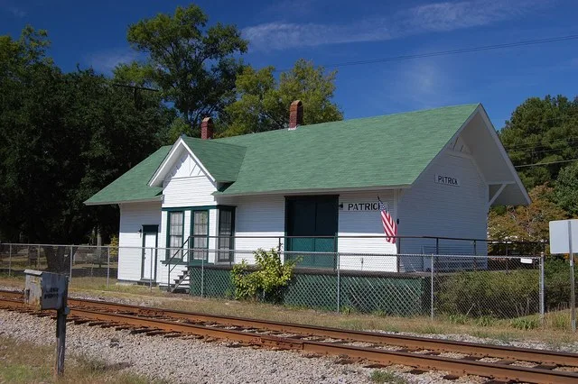 Train station in Patrick, South Carolina