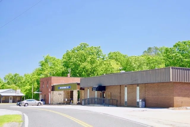 Buildings along River Street in Peak, South Carolina, United States