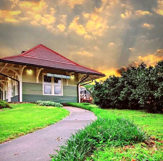 Southern Railways historic passenger depot located in Westminster South Carolina