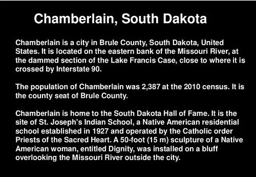 Chamberlain South Dakota