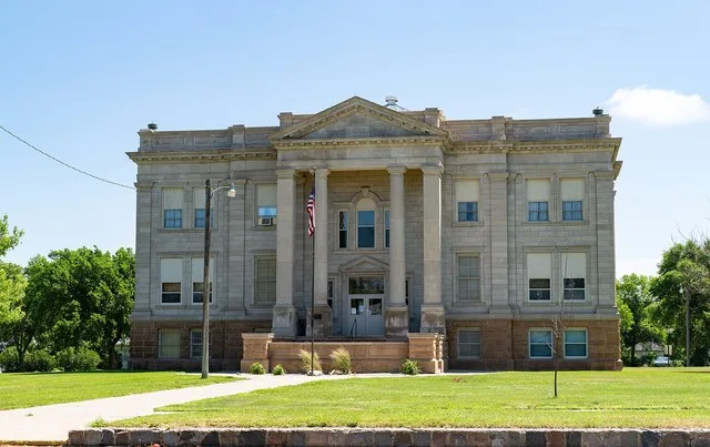 The Hyde County Courthouse building at 412 Commercial Avenue Southeast in Highmore, South Dakota. This is an image of a place or building that is listed on the National Register o...