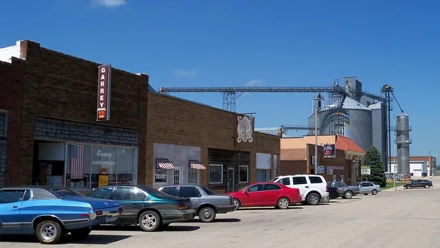 Downtown Humboldt, South Dakota, USA.