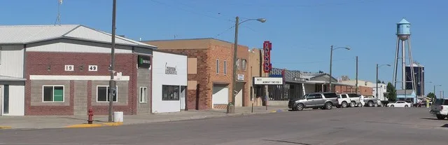 Downtown Martin, South Dakota: north side of Main Street. seem from about Fourth Avenue.